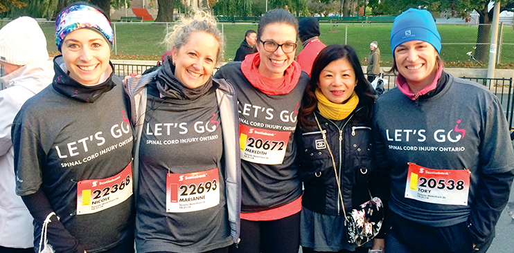 SCIO staff members at the start line