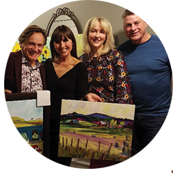 Artist Leanne Cusack, Joel Haslam, Miles Underwood, Natalie MacLean