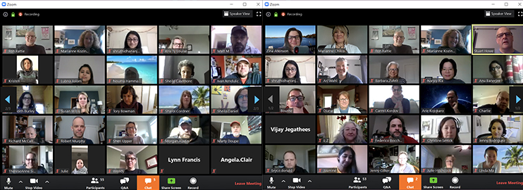 SCIO Staff on a Zoom Call