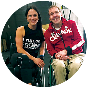 Nancy with SCIO’s Chris Bourne.