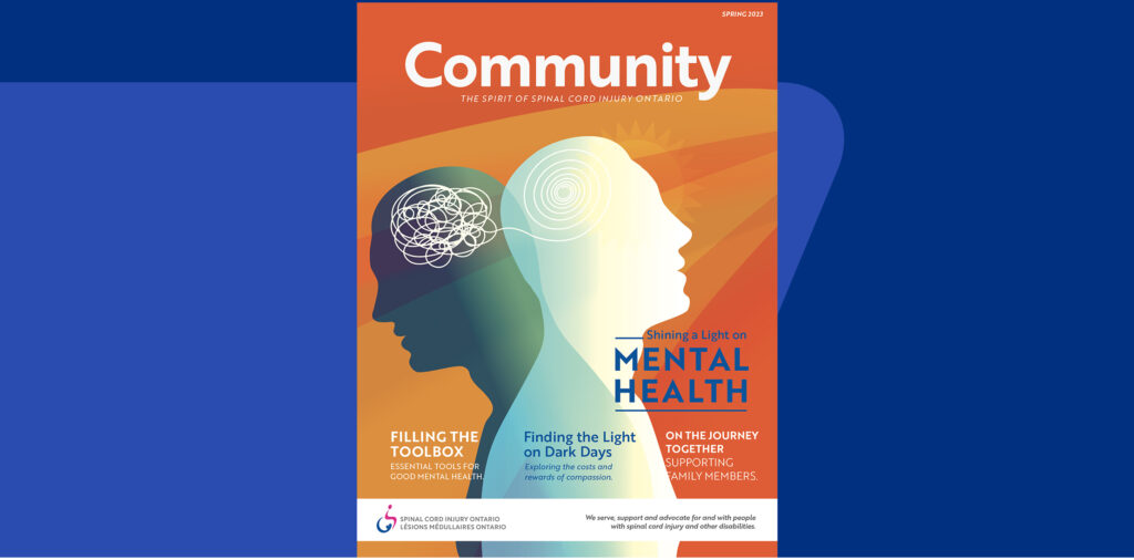 Spring 2023 cover image depicting an illustration of mental health